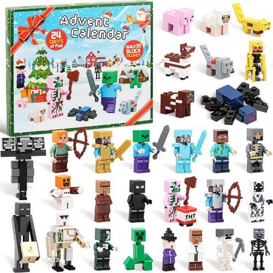 Vaikiškas Minecraft Lego Advento kalendorius