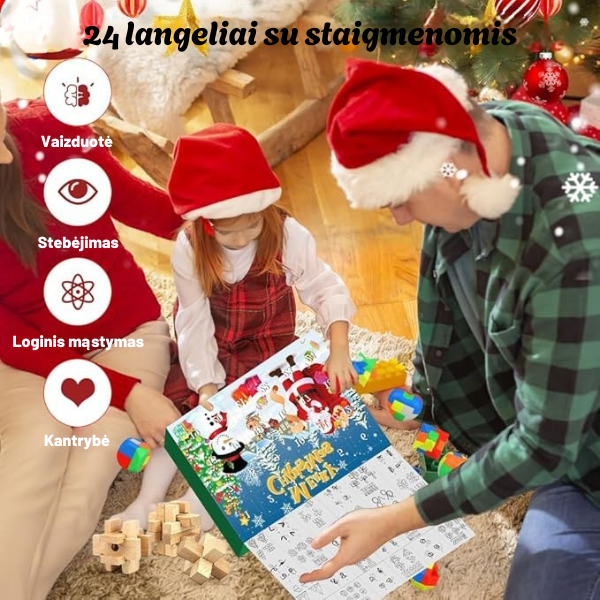 Edukacinis Advento kalendorius su galvosūkiais