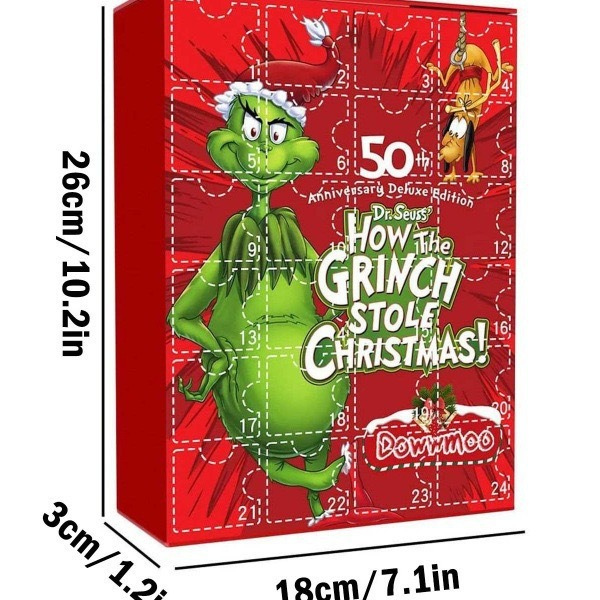 Kalėdinis Advento kalendorius su Grinčo pakabukais