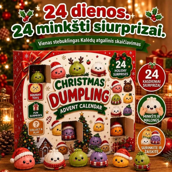2026m. Squishy Koldūniukų Advento Kalendorius