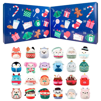 Kalėdinis Squishmallows Advento kalendorius – riboto leidimo žaisliukai