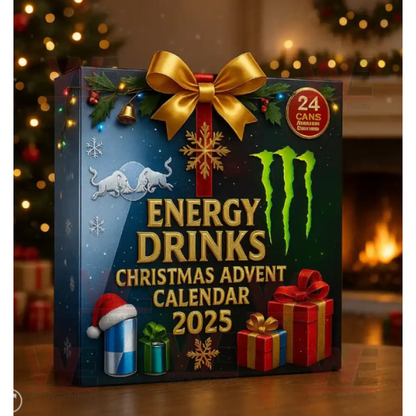 Kolekcinis energetinių gėrimų Advento kalendorius