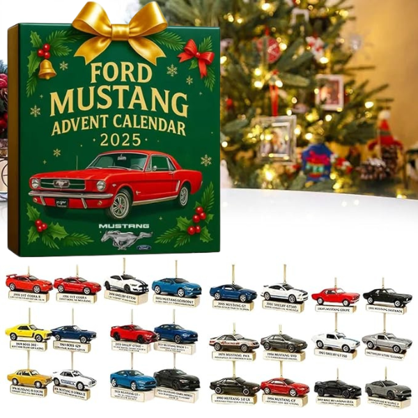 Mustang automobilių miniatiūrų Advento kalendorius