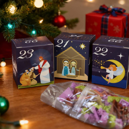 Religinis Advento kalendorius – Betliejaus figūrėlės 2025