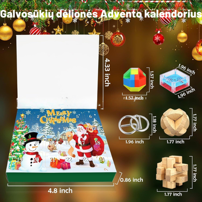 Edukacinis Advento kalendorius su galvosūkiais