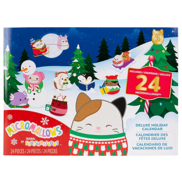 Kalėdinis Squishmallows Advento kalendorius – riboto leidimo žaisliukai
