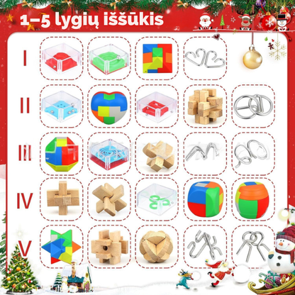 Edukacinis Advento kalendorius su galvosūkiais